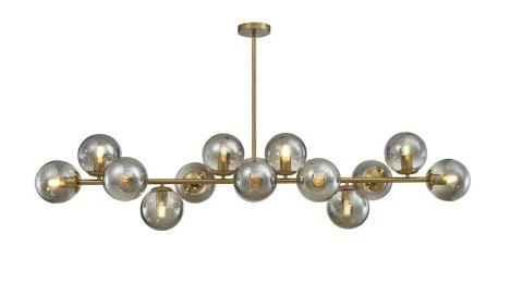 Люстра подвесная Alfa Light F2024-01 E27*12 Античная бронза