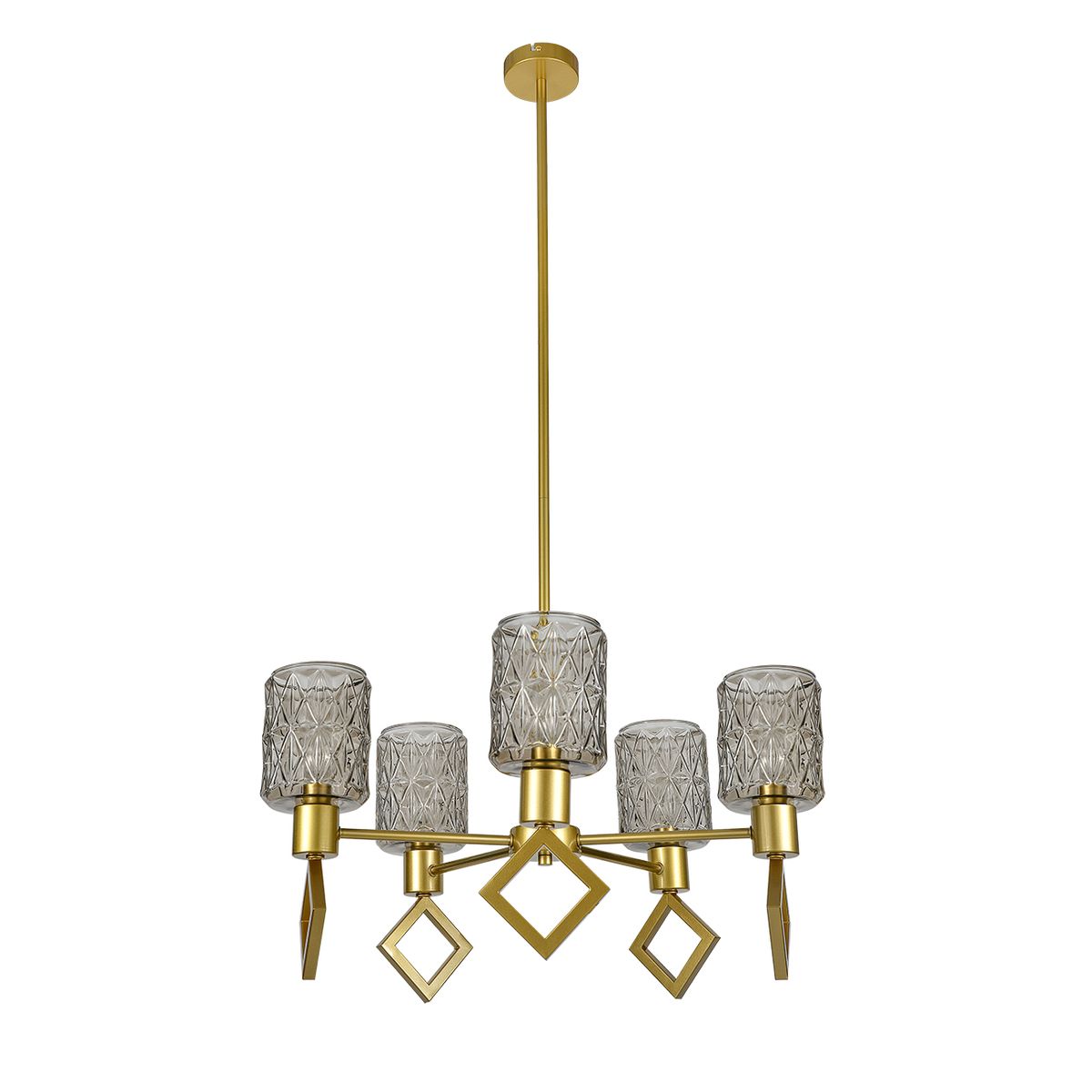 Подвесная люстра Indigo Preda V13025/5R Gold V000469