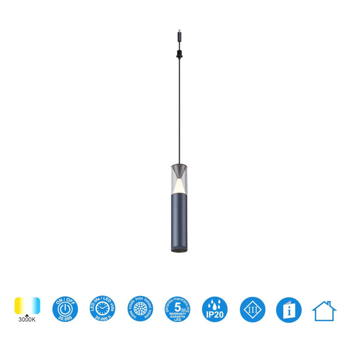 Подвесной модульный светильник без основания Mantra Spark 9325