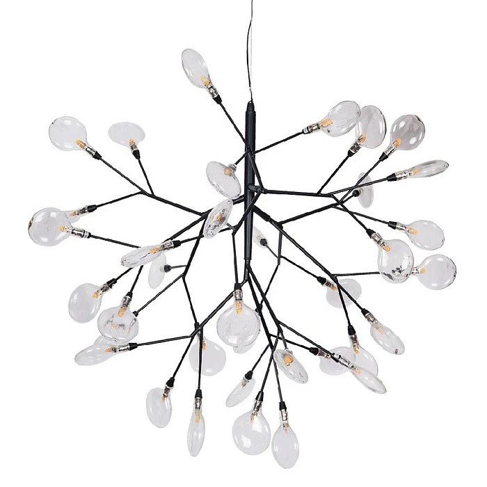 Подвесная люстра Crystal Lux Evita SP36 Black/Transparent