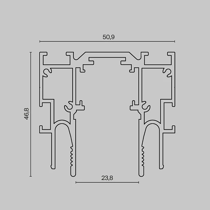 Шинопровод Maytoni Technical TRX034-SCCL-422B