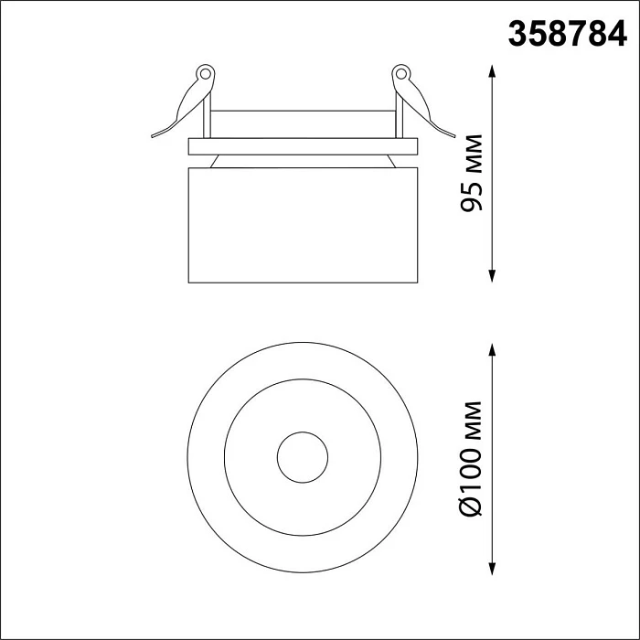 Встраиваемый светодиодный спот Novotech Spot Groda 358784