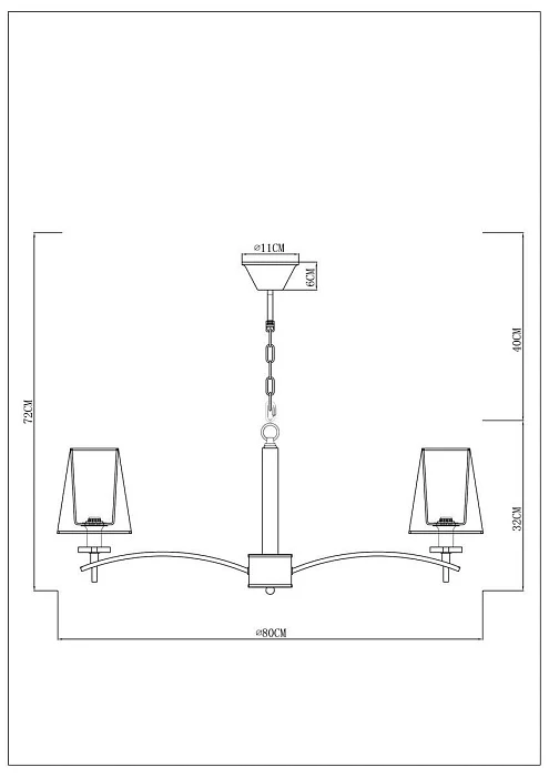 Подвесная люстра Arte Lamp Kensington A4098LM-8CC
