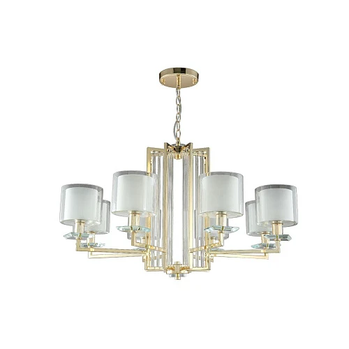 Подвесная люстра Crystal Lux Nicolas SP-PL8 Gold/White