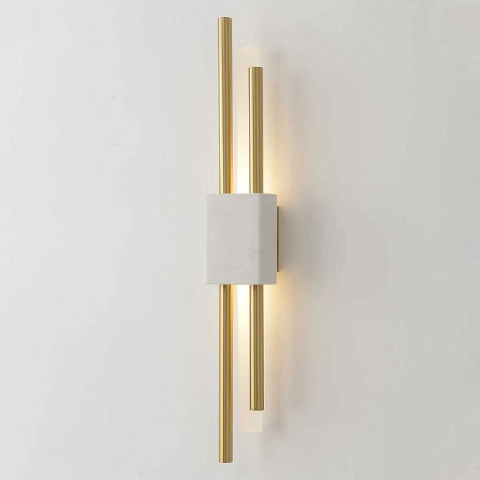 Бра Crystal Lux CARTA AP6W LED WHITE/BRASS