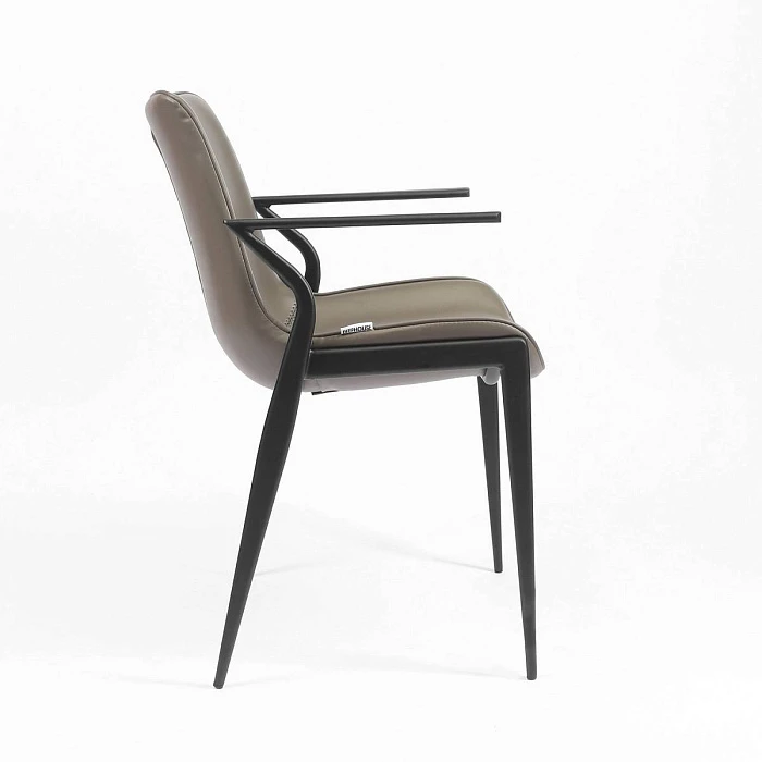 Стул Deephouse ЭССЕН серая экокожа металл