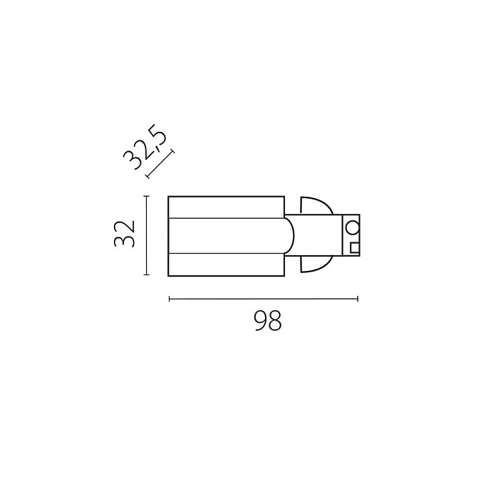 Питание боковое к треку 5040xx-(F)/(R) Quattro Lightstar 504117-FRPS