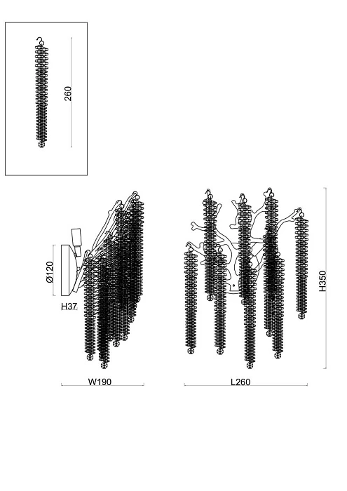 Бра Freya Mineral FR1010WL-02G