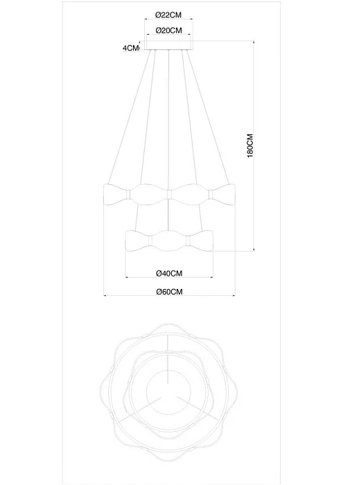 Подвесной светодиодный светильник Arte Lamp Grace A1868SP-2PB
