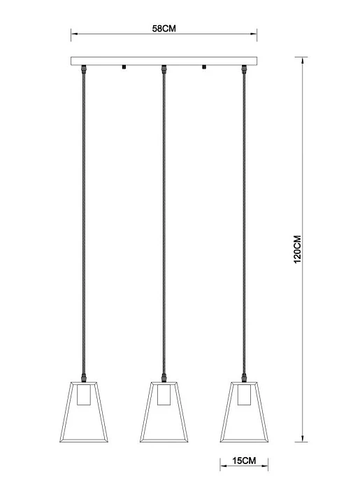 Подвесной светильник Arte Lamp Brussels A8030SP-3BK