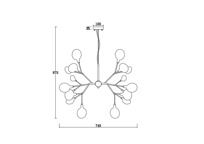 Подвесная люстра Freya Florencia FR5049PL-27W