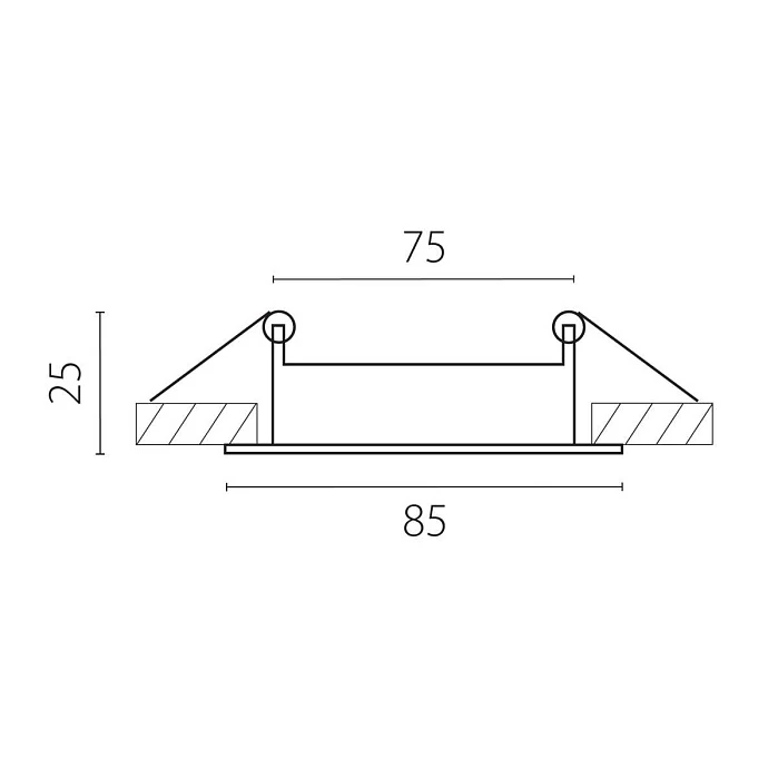 Потолочная чаша встраиваемая к 215ххх/304хх Alta Lightstar 215006