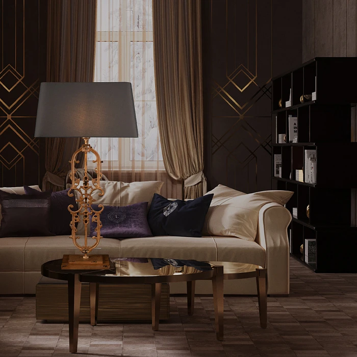 Настольная лампа Loft it Lace 10439T/B