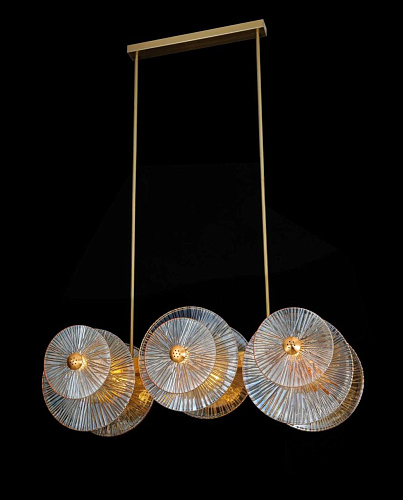 Люстра подвесная Alfa Light F4024-51 850x300mm GD LED