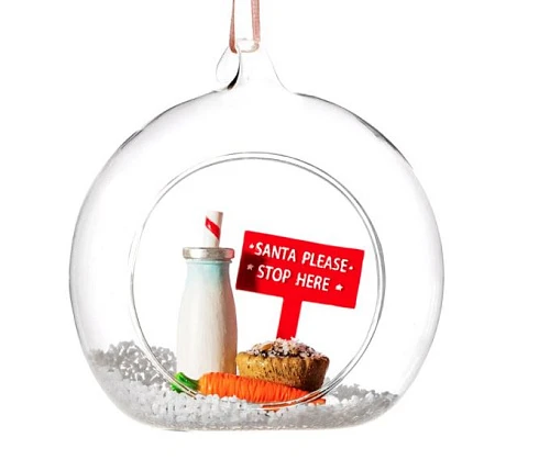 Елочное украшение S&B 720456 Стеклянный Шар со знаком