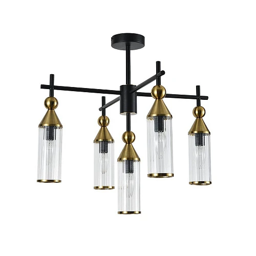 Подвесная люстра Indigo Torazzo 13037/5R Black V000527