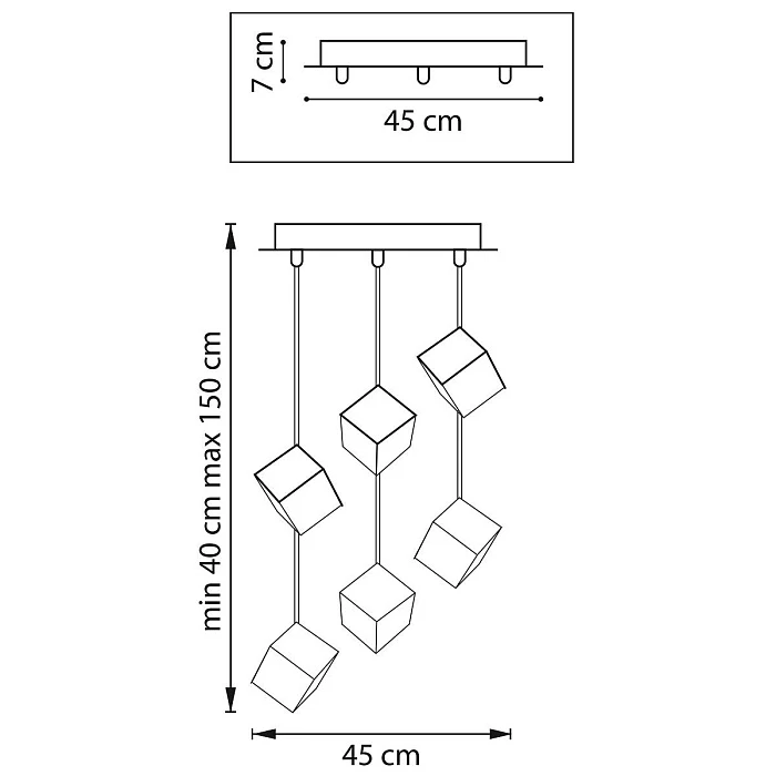Подвесная люстра Lightstar Qubica 805569