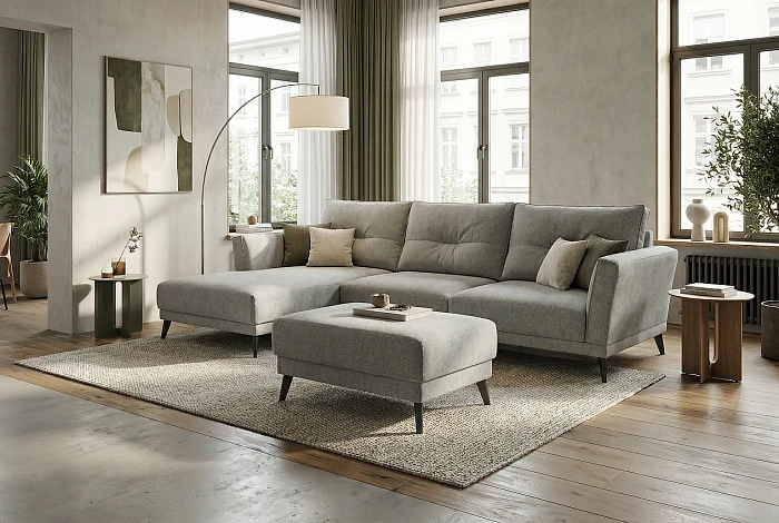 Диван SAIWALA Свана с оттоманкой