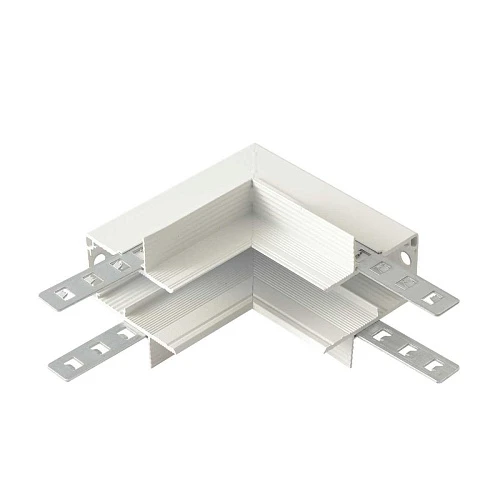 Внутренний соединитель угловой для встраиваемого магнитного шинопровода для ГКЛ12,5 мм Crystal Lux CLT 0.223 13 WH