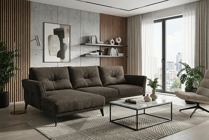 Диван SAIWALA Свана с оттоманкой