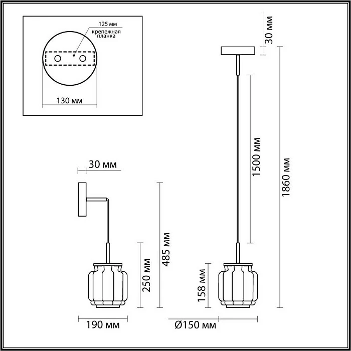 Подвесной светодиодный светильник Odeon Light Exclusive Hightech Jam 5408/5L