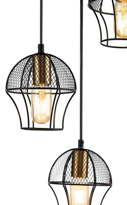 Подвесная люстра Indigo Pallo 10011/3P Black V000187