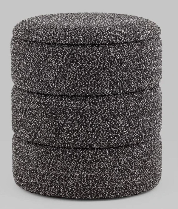 Пуф Stool Group Hive S букле черный меланж