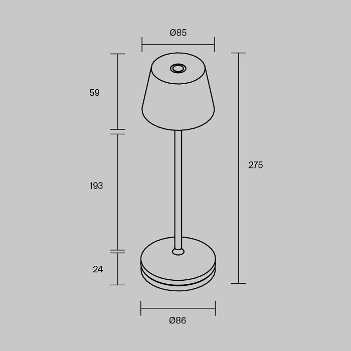 Настольная аккумуляторная лампа Maytoni Modern Nook MOD494RL-L1BK