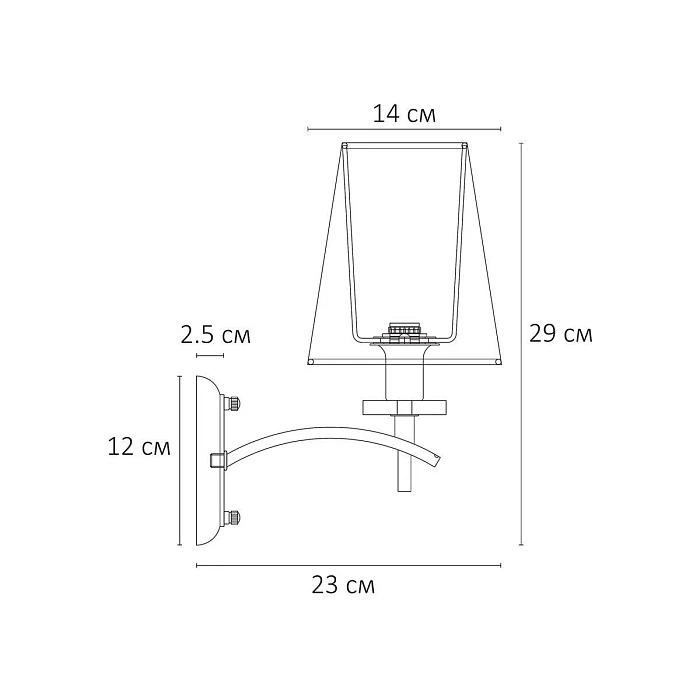 Бра Arte Lamp Kensington A4098AP-1CC