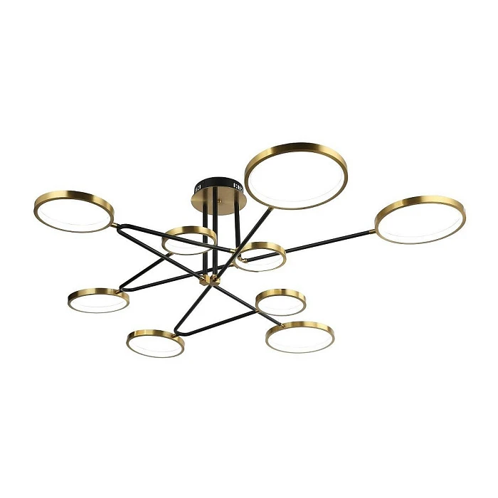 Потолочная светодиодная люстра Gerhort G51245/9GD+BK