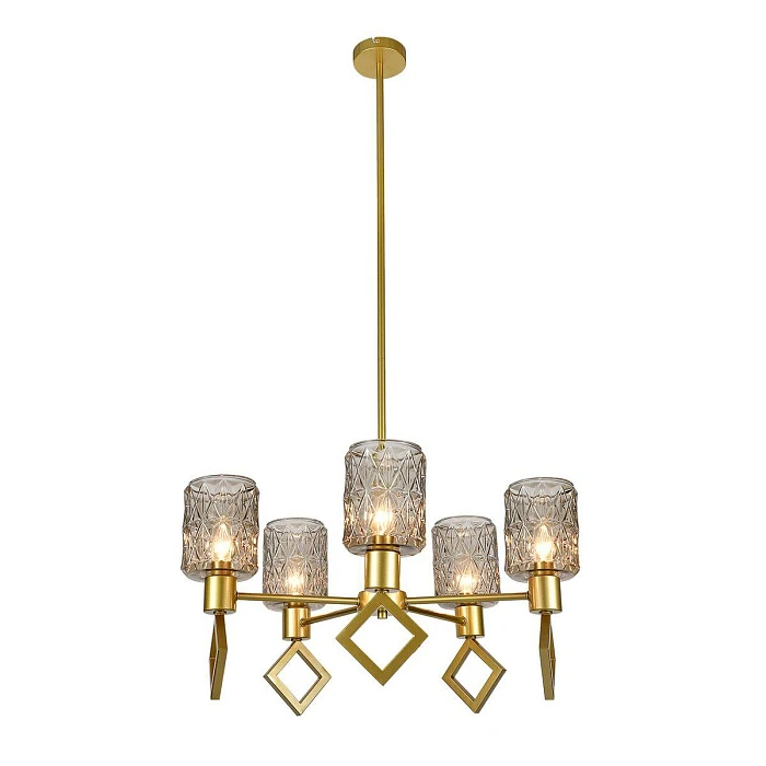 Подвесная люстра Indigo Preda V13025/5R Gold V000469