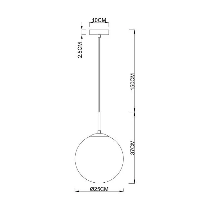 Подвесной светильник Arte Lamp Volare A1561SP-1BK