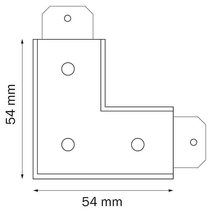 Соединитель L-образный для однофазного трека Lightstar Teta 505126