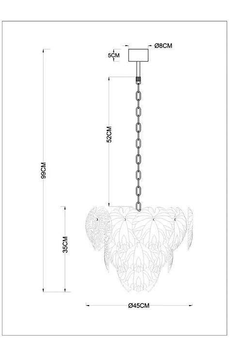 Подвесная люстра Arte Lamp Kapri A4078LM-6GO