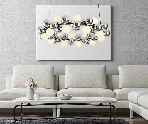 Люстра подвесная Alfa Light F1824-05 800*800*1500mm G9*14