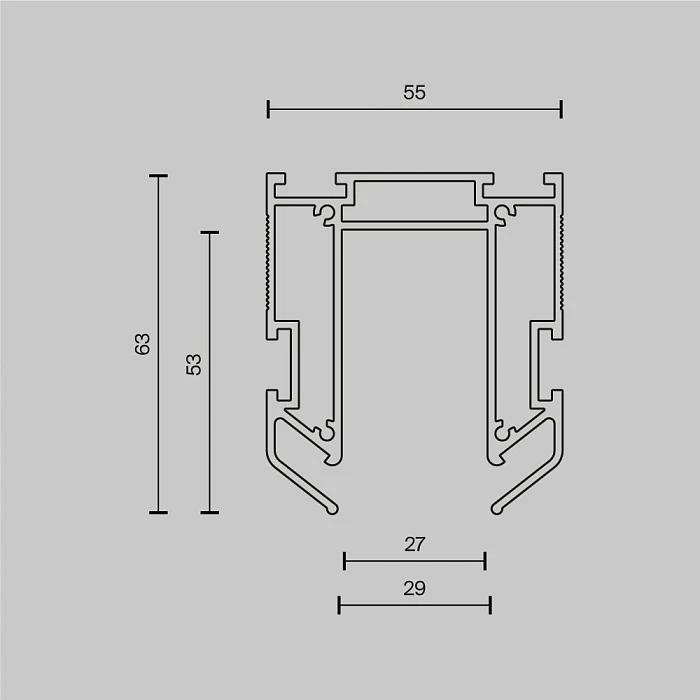 Профиль Maytoni Technical TRA034MP-212S(N)