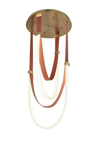 Люстра подвесная Alfa Light F4324-08 D40*H120 bronze+orange