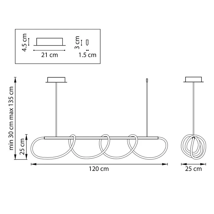 Люстра подвесная Corinto Lightstar 637093