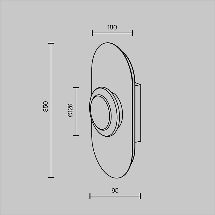 Настенный светодиодный светильник Maytoni Pharao MOD361WL-L20BS3K