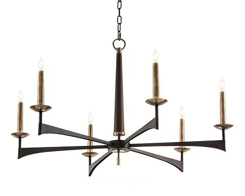 Люстра подвесная Alfa Light F1124-03 D750*H810 BK+COPEER