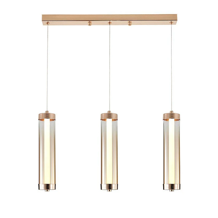 Подвесной светодиодный светильник Indigo Rilucente 11061/3P Gold V000150L