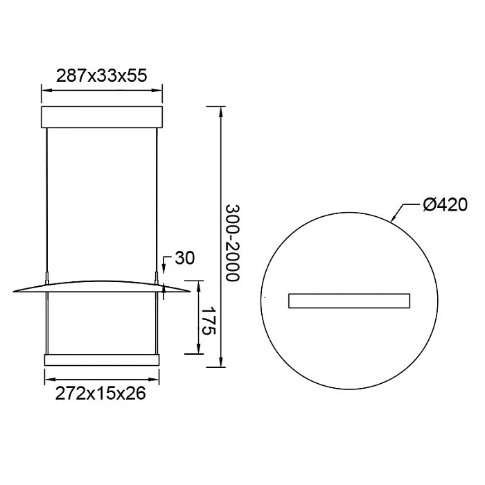 Подвесная люстра Mantra Sun Ii 9422