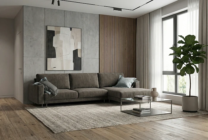 Диван Cloud Diamond с оттоманкой