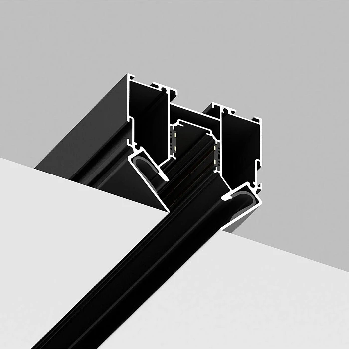 Встраиваемый магнитный шинопровод в натяжной потолок Crystal Lux Space CLT 0.134 01 L3000 BL