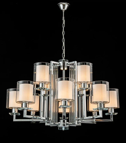 Подвесная люстра iLamp King RM6201-8+4 CR+CL