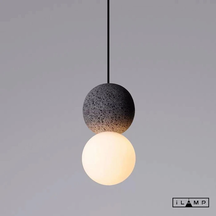 Подвесной светильник iLamp Foxtrot 10694P/1-D100 BK-WH