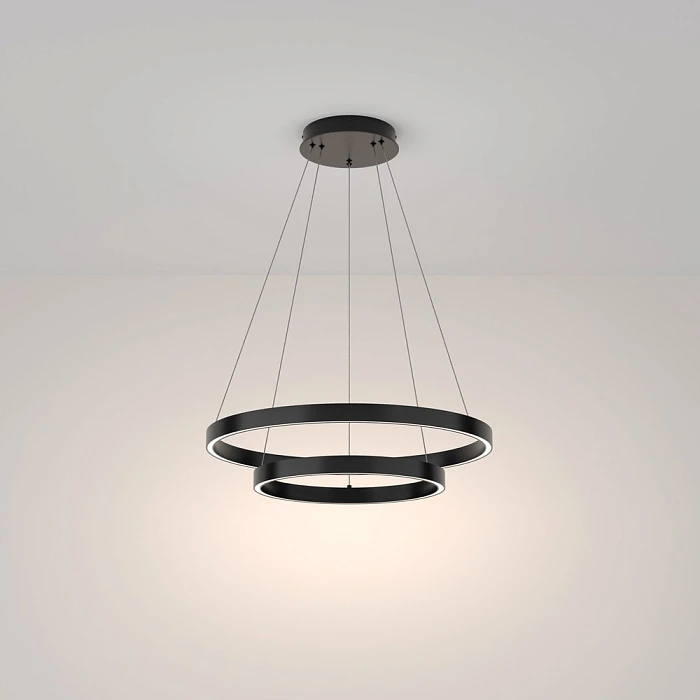 Подвесной светодиодный светильник Maytoni Rim MOD058PL-L55BK