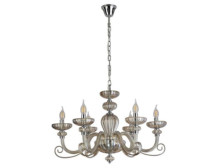 Подвесная люстра Newport 8626/C chrome cognac М0071597
