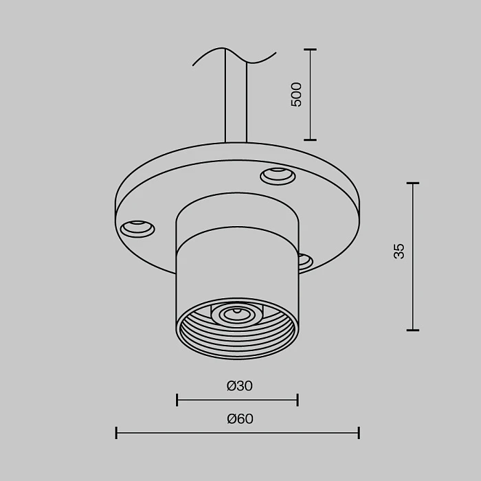 Аксессуар Maytoni Technical CA023BI-P-B