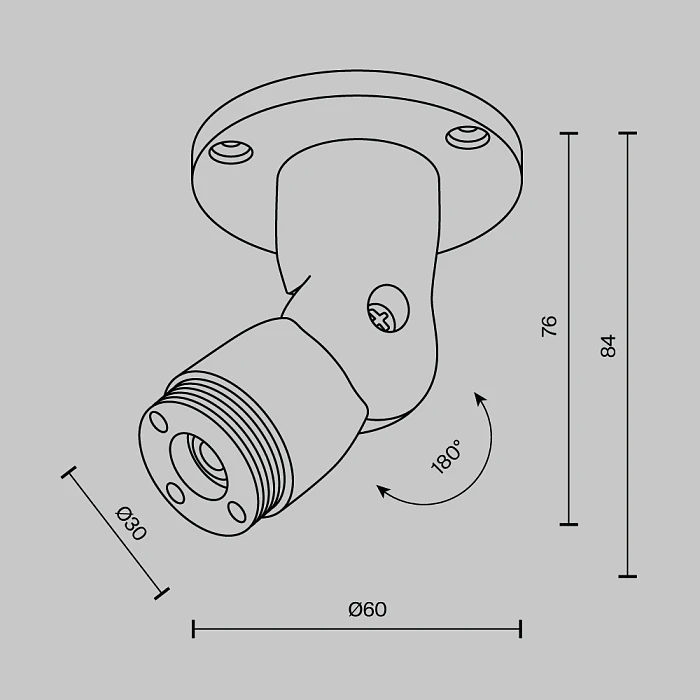 Аксессуар Maytoni Technical C027CS-B